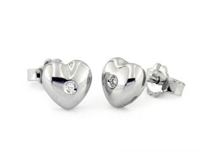 Orecchini Cuore con Diamanti