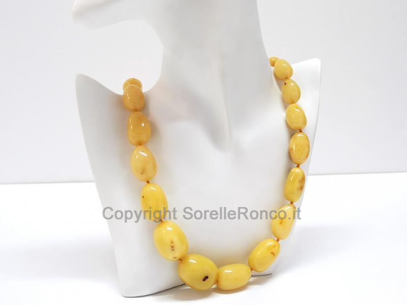 COLLANA CON AMBRA NATURALE BALTICA