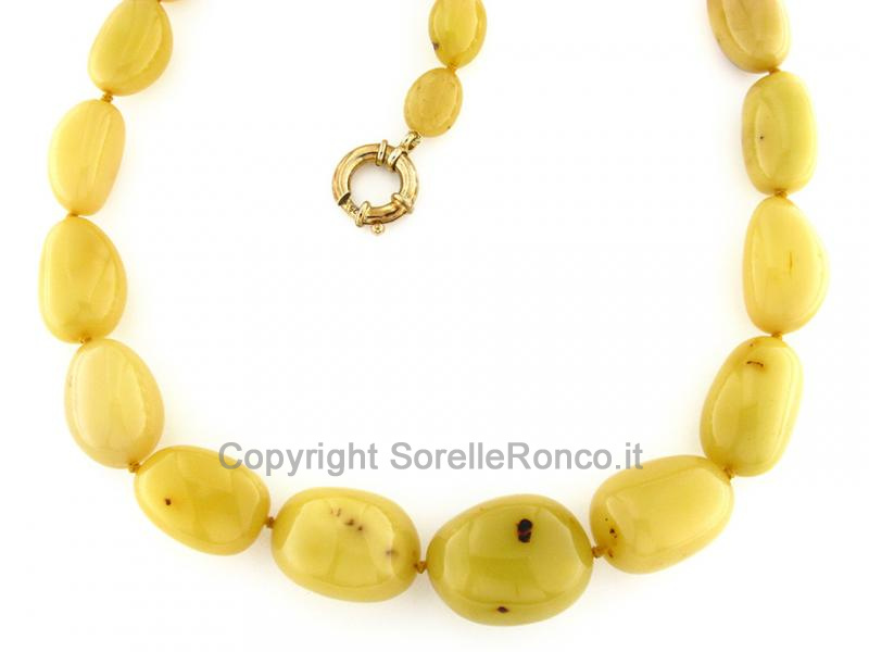 COLLANA CON AMBRA NATURALE BALTICA