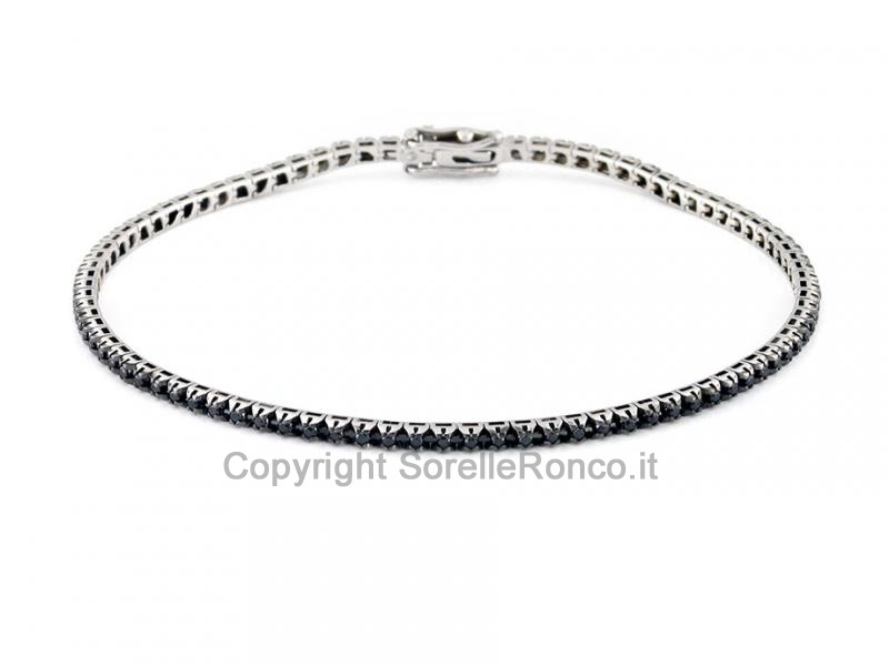 TENNIS DIAMANTI NERI 0.50-0.55 CT