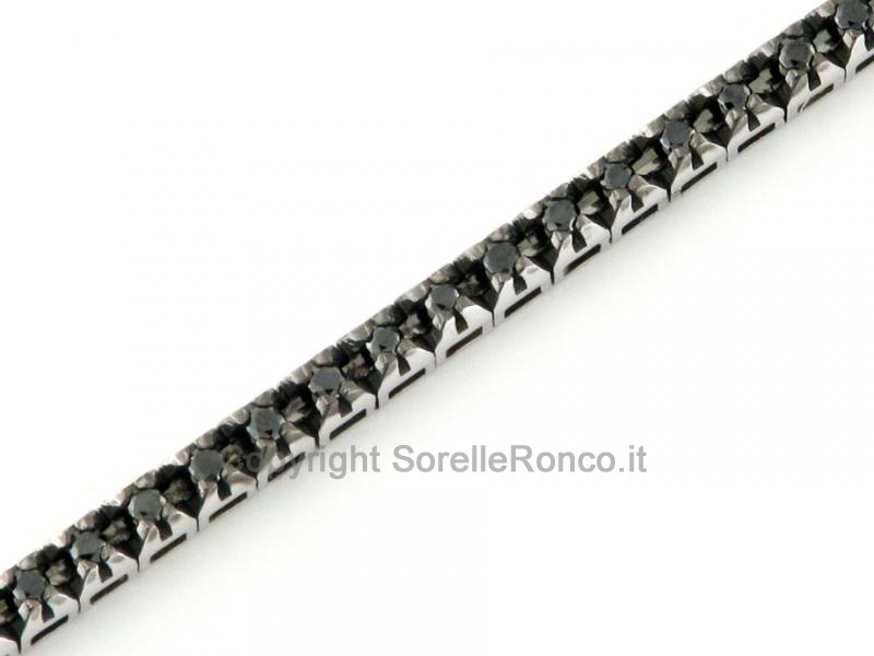 TENNIS DIAMANTI NERI 0.50-0.55 CT