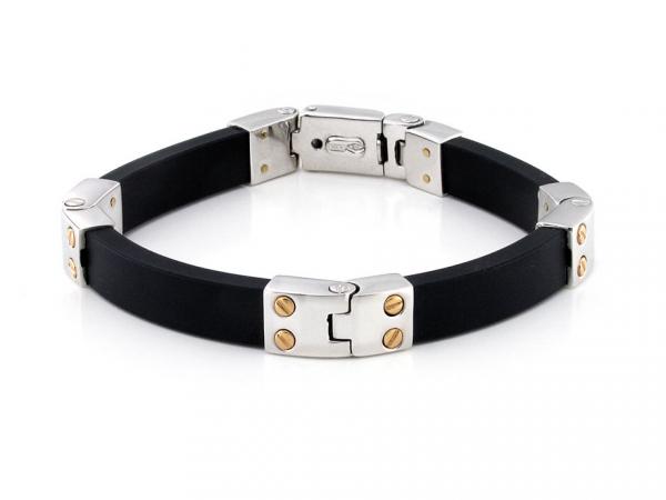 CF01425 - Bracciale Uomo Oro Bianco e Rosé