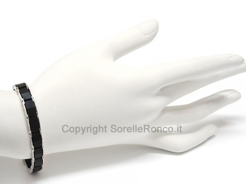 BRACCIALE UOMO CAUCCIÙ E ORO