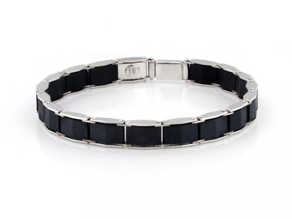 CF01430 - Bracciale Uomo Caucciù e Oro
