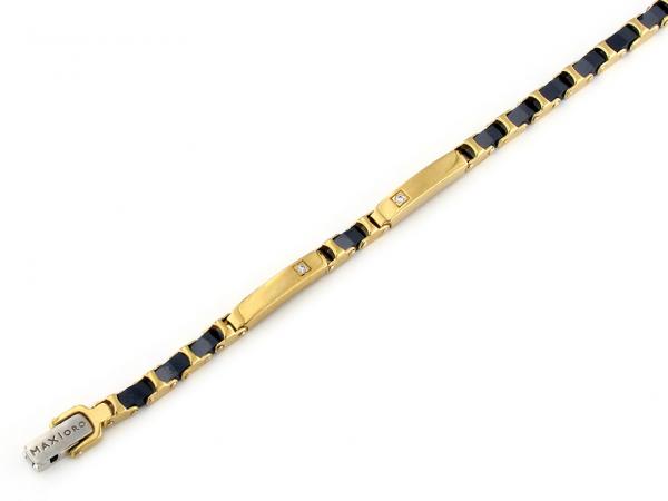 CF01439 - Bracciale Uomo Oro Giallo e Ceramica