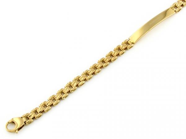 CF01445 - Bracciale Uomo Oro Giallo con Targhetta