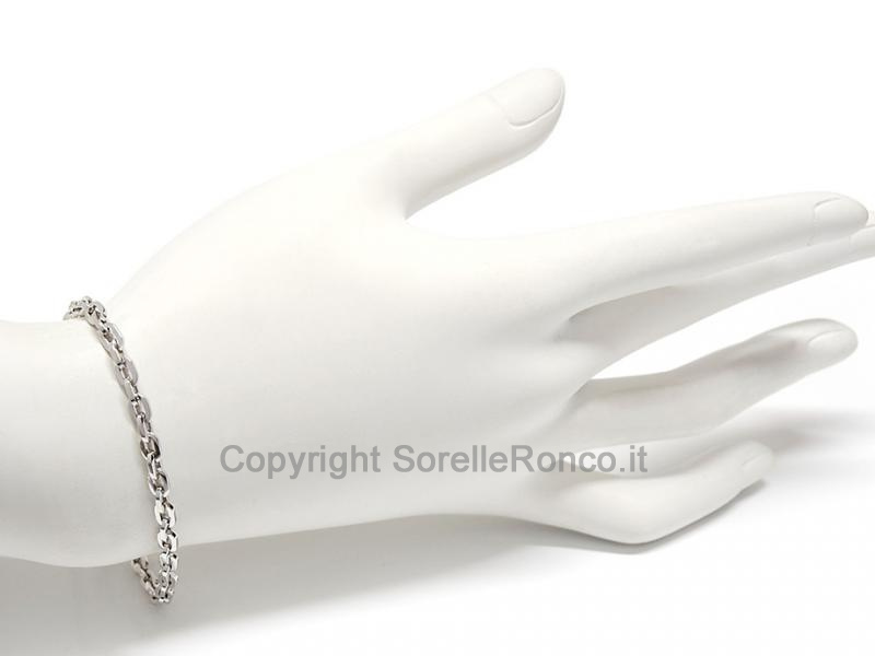 BRACCIALE ORO BIANCO 18 KT