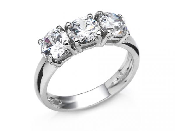 CF01462 - Anello Trilogy con Zirconi