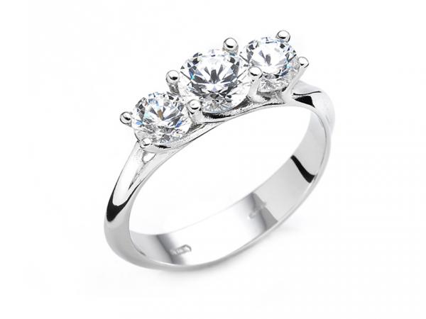 CF01463 - Anello Trilogy con Zirconi