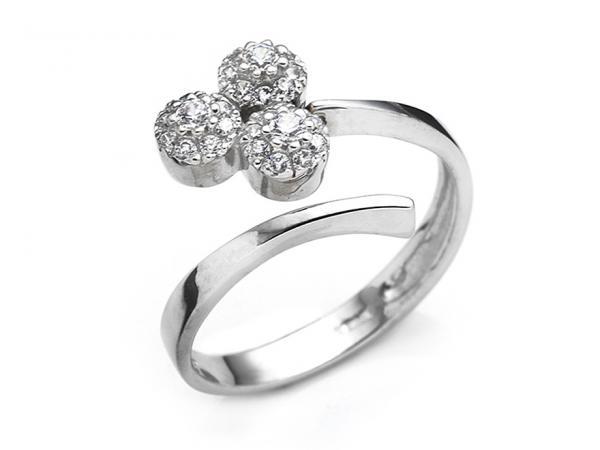 CF01464 - Anello Contrariè Trilogy con Zirconi