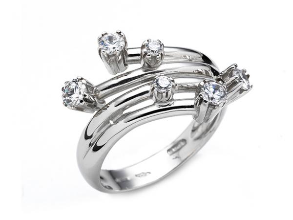 CF01467 - Anello Design con Zirconi
