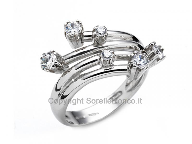 ANELLO DESIGN CON ZIRCONI