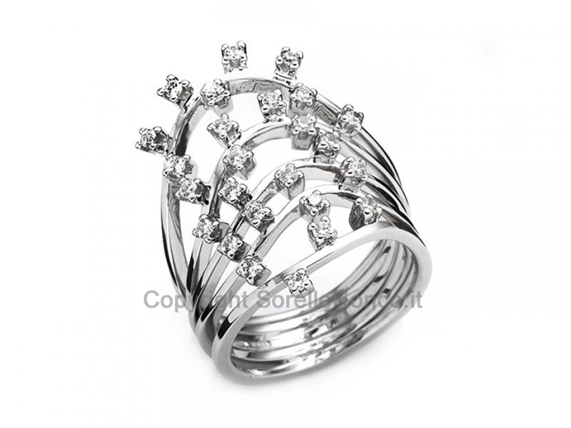 ANELLO DESIGN CON ZIRCONI