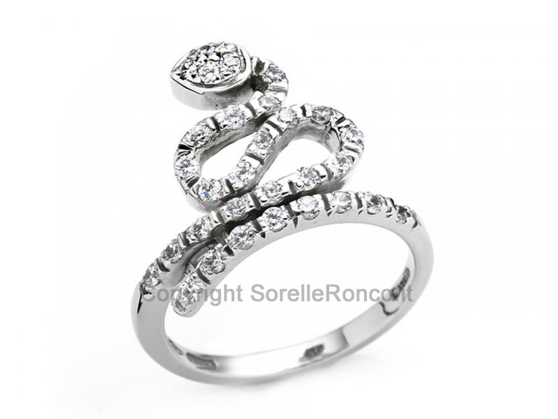 ANELLO SERPENTE CON ZIRCONI