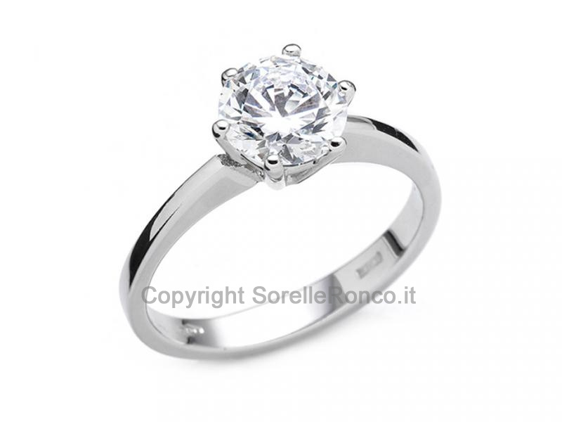 ANELLO SOLITARIO CON ZIRCONE