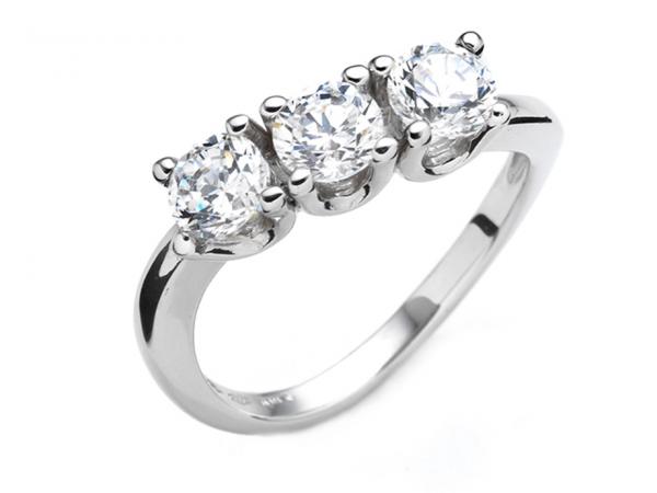 CF01477 - Anello Trilogy con Zirconi