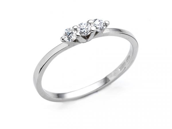 CF01481 - Anello Trilogy in Oro e Zirconi
