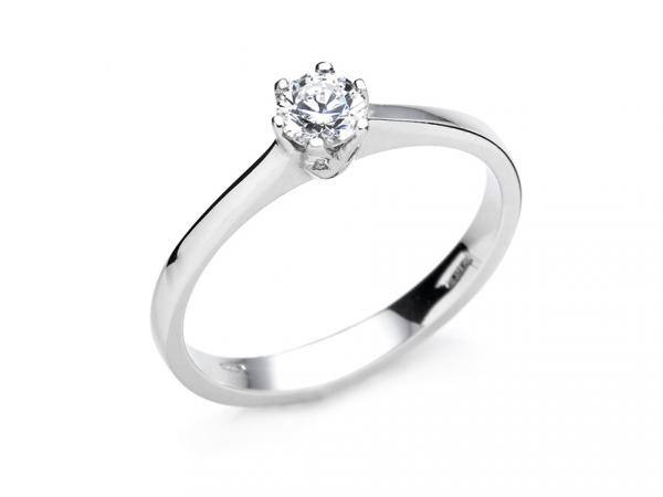 CF01491 - Anello Classico Solitario Oro e Zircone
