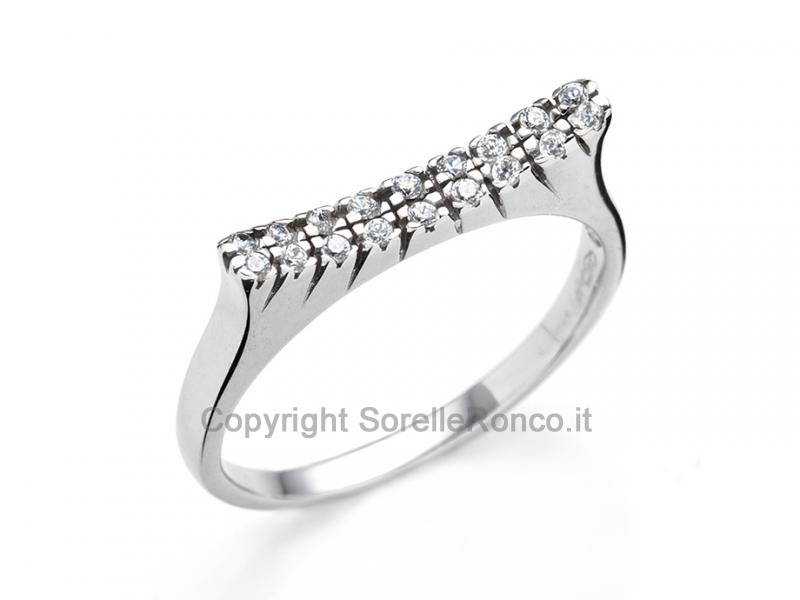 ANELLO DESIGN PAVÈ ZIRCONI