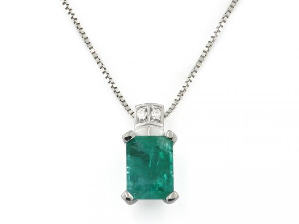 CF01508 - Collana con Smeraldo e Diamanti
