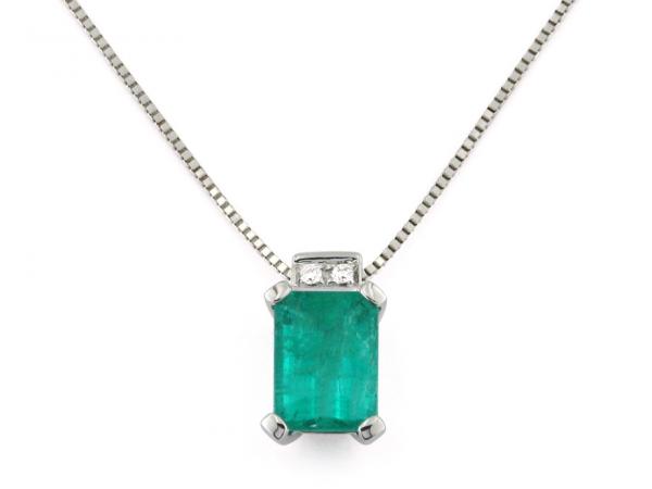 CF01513 - Collana con Smeraldo e Diamanti