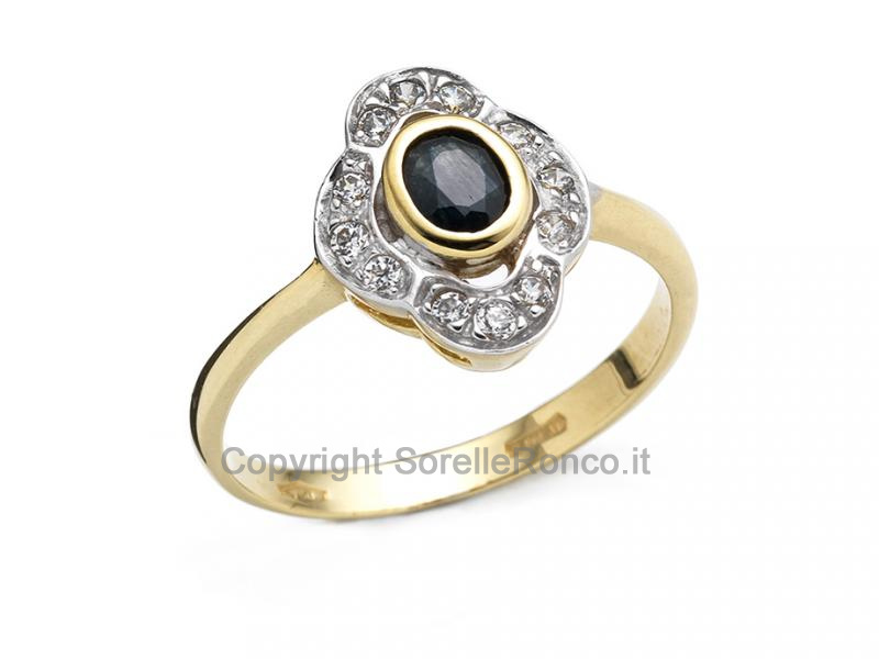 ANELLO IN ORO CON ZIRCONI