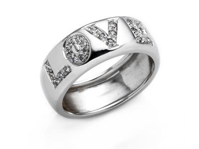 Anello Love con Zirconi