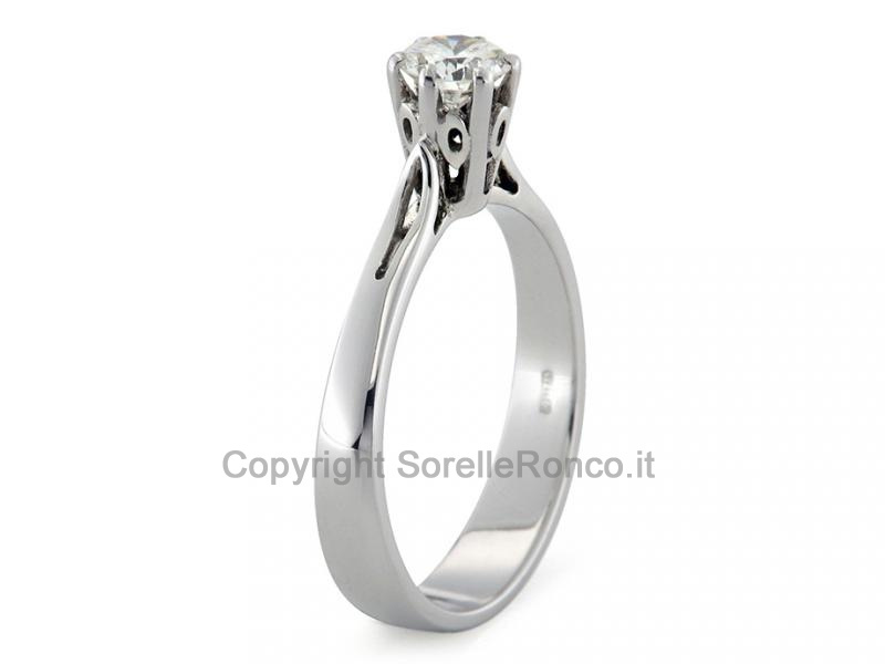 SOLITARIO CON DIAMANTE DA 0.41 CT