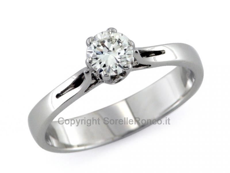 SOLITARIO CON DIAMANTE DA 0.41 CT