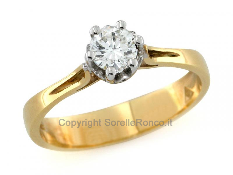 SOLITARIO CON DIAMANTE DA 0.47 CT