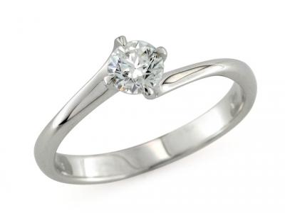 Anello Solitario con Diamante 0.45 Ct