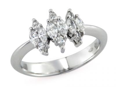 Trilogy Platino con Diamanti 0.51 Ct