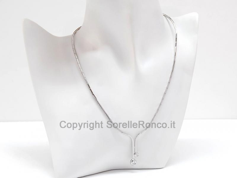 GIROCOLLO LARIAT ORO CON DIAMANTI