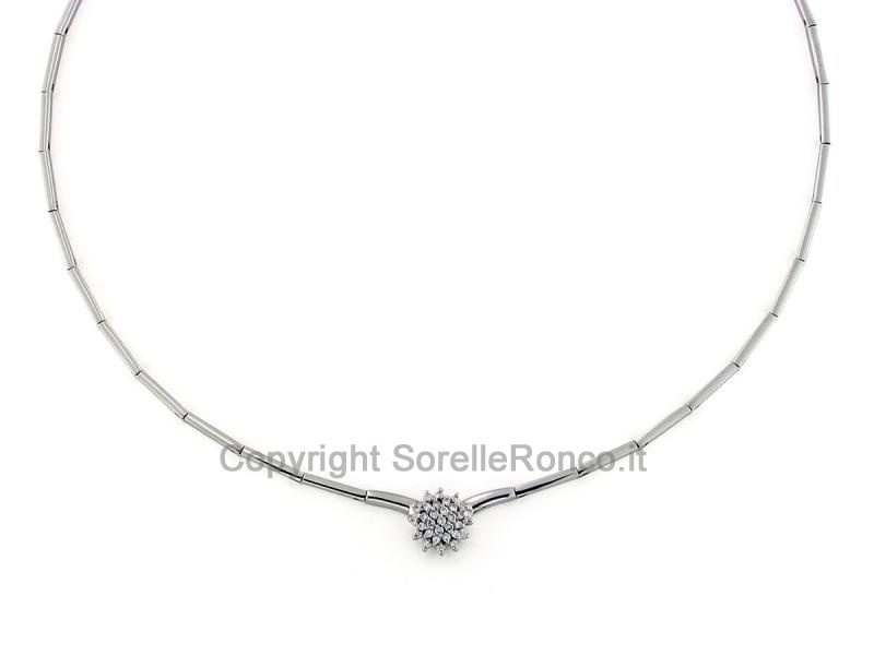 COLLANA ORO E DIAMANTI 0.32 CT