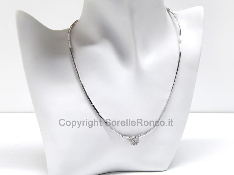 COLLANA ORO E DIAMANTI 0.32 CT