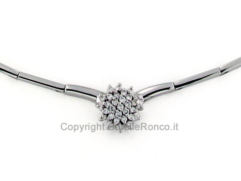 COLLANA ORO E DIAMANTI 0.32 CT