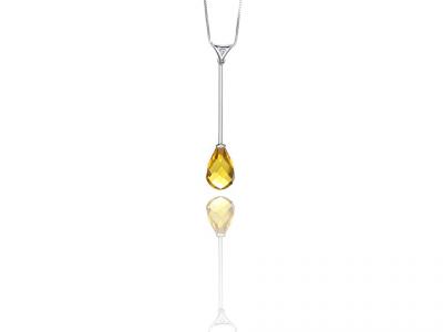 Collana Punto Luce e Quarzo Citrino