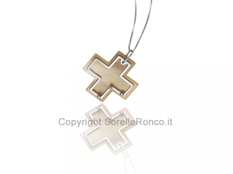 COLLANA IN ORO E MADREPERLA DORÉ
