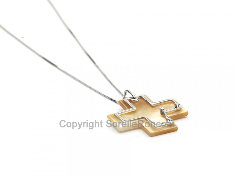 COLLANA IN ORO E MADREPERLA DORÉ