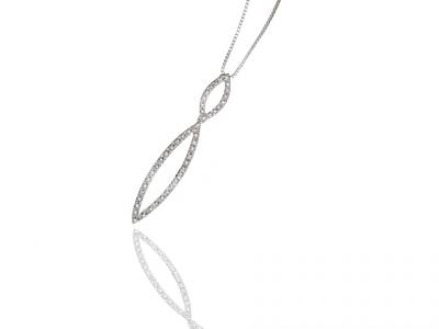 Collana con Pendente Diamanti 0.18 Ct