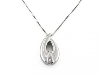 Collana con Pendente Goccia e Puntoluce