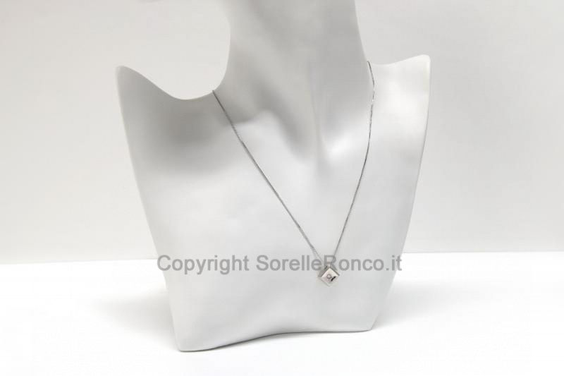 COLLANA PUNTOLUCE CON DIAMANTE 0.05 CT