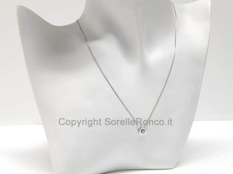 COLLANA PUNTO LUCE DIAMANTE 0.01 CT