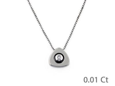 Collana Punto Luce Diamante 0.01 Ct