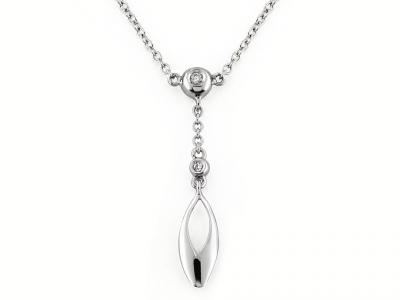 Collana con Pendente Goccia e Puntiluce