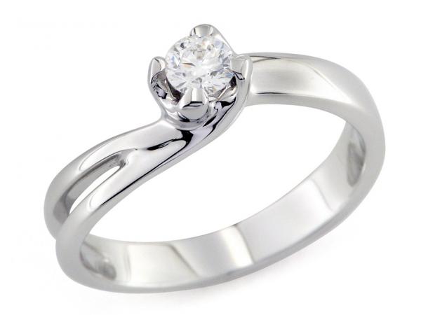 CF01662 - Anello Solitario con Diamante da 0.22 Ct