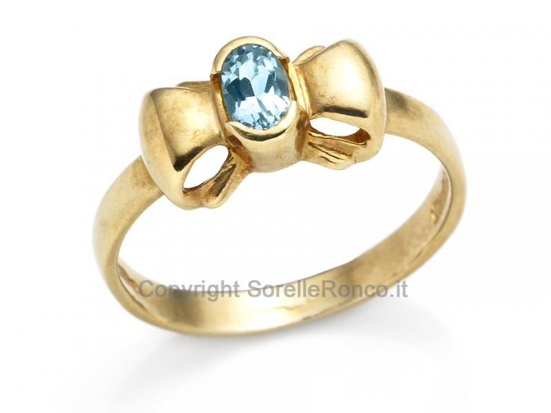 ANELLO FIOCCO IN ORO GIALLO 18 KT
