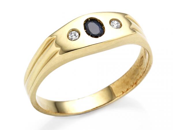 CF01686 - Anello Oro Giallo 18 Kt e Zirconi
