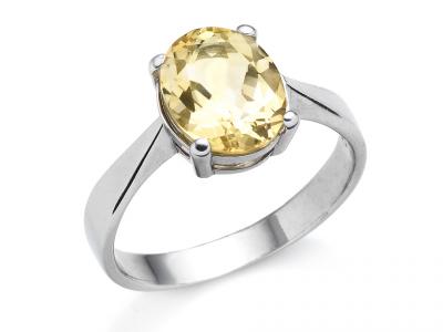 Anello in Oro e Zircone Giallo