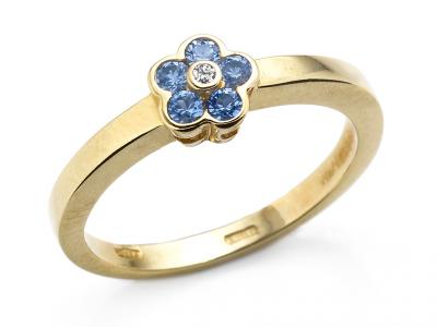 Anello Veretta Fiore in Oro Bianco